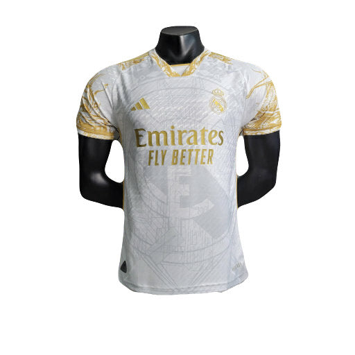 CAMISETA REAL MADRID EDICIÓN LIMITADA DORADA 24/25 HOMBRE (VERSIÓN JUGADOR) - TIENDA DEL JUGADOR