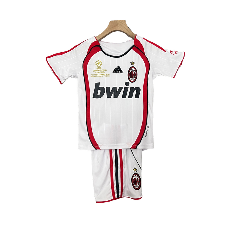 CAMISETA MILAN II 06/07 EDICIÓN LIMITADA CHAMPNHIONS LEAGUE CONJUNTO INFANTIL (RETRO) - TIENDA DEL JUGADOR