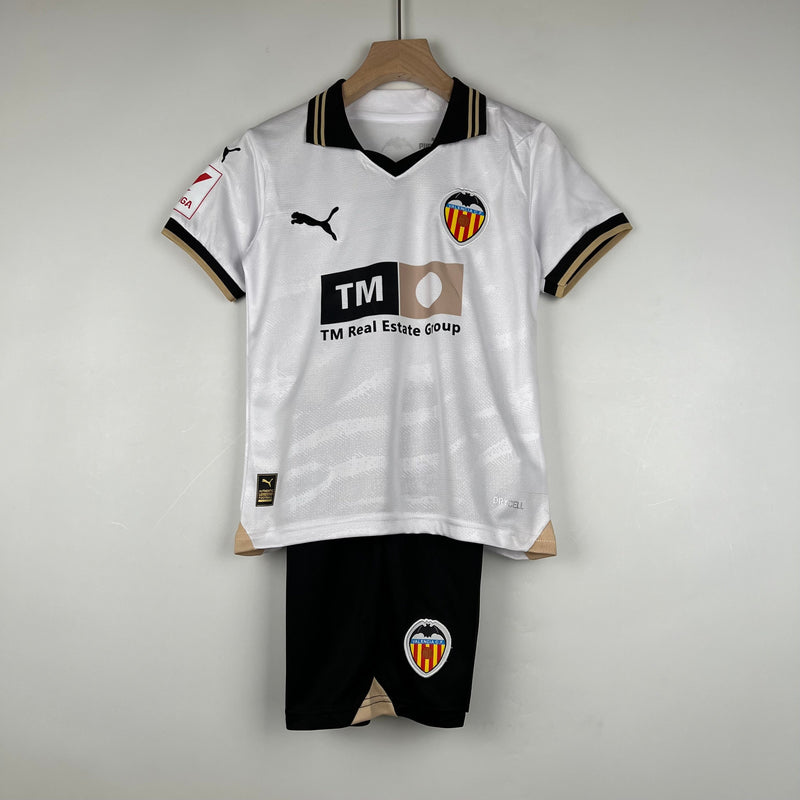 CAMISETA VALENCIA I 23/24 CONJUNTO INFANTIL - TIENDA DEL JUGADOR