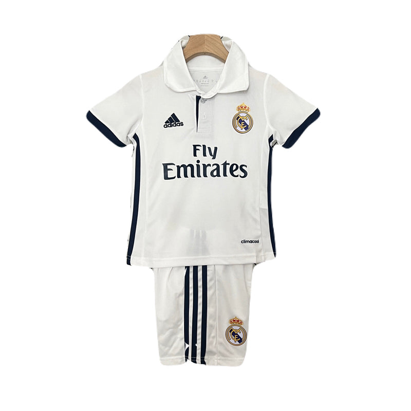 CAMISETA REAL MADRID I 16/17 CONJUNTO INFANTIL (RETRO) - TIENDA DEL JUGADOR