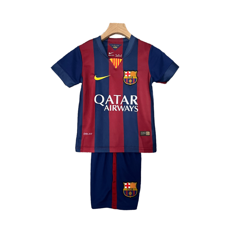 CAMISETA BARCELONA I 14/15 CONJUNTO INFANTIL (RETRO) - TIENDA DEL JUGADOR