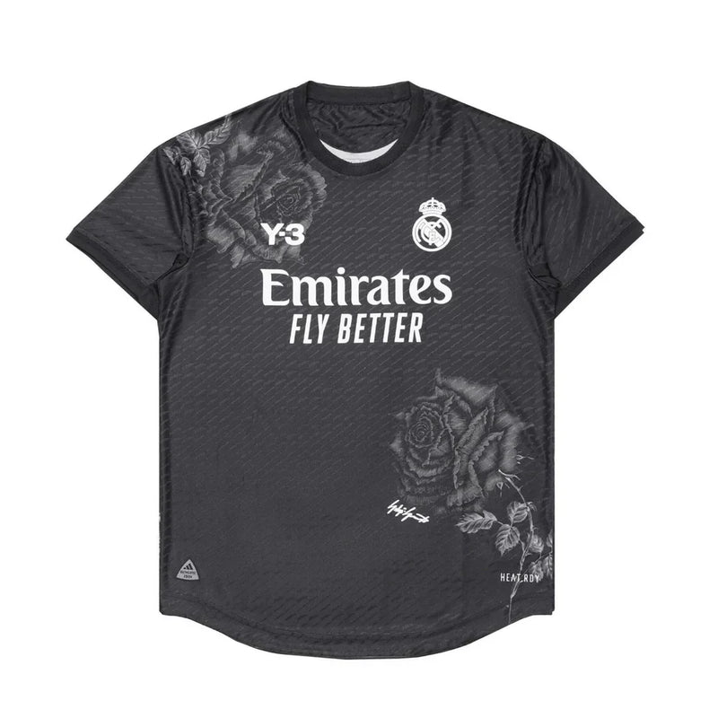 CAMISETA REAL MADRID Y-3 NEGRA 24/25 HOMBRE (VERSIÓN JUGADOR)