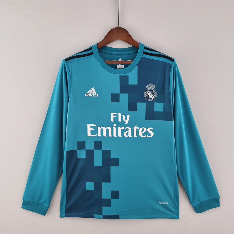 CAMISETA REAL MADRID III 17/18 HOMBRE (RETRO) MANGA LARGA